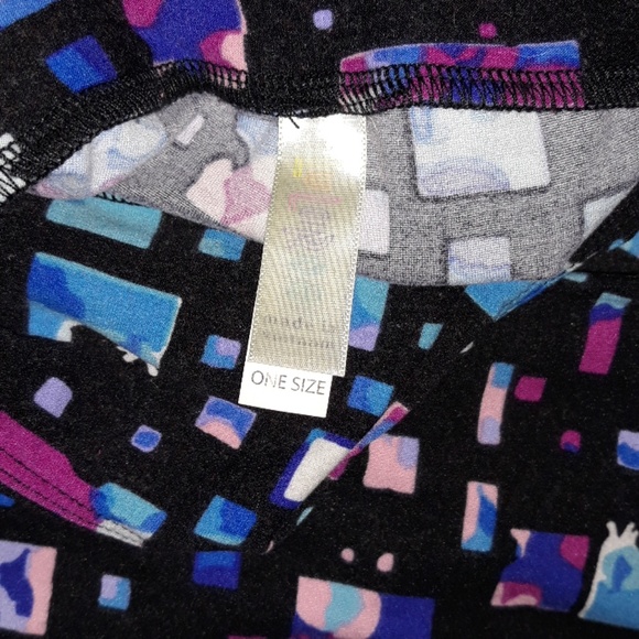 Lularoe legging blue square One size - Picture 2 of 2